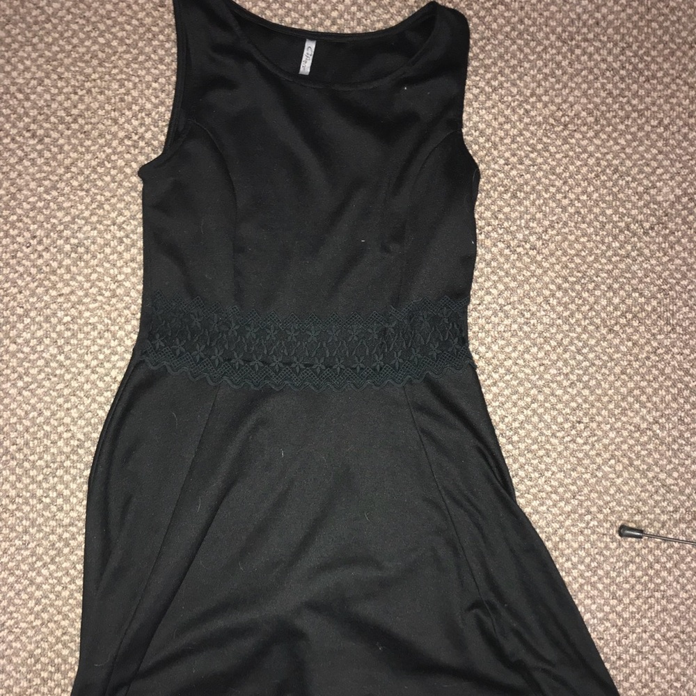 Black skater girl dress